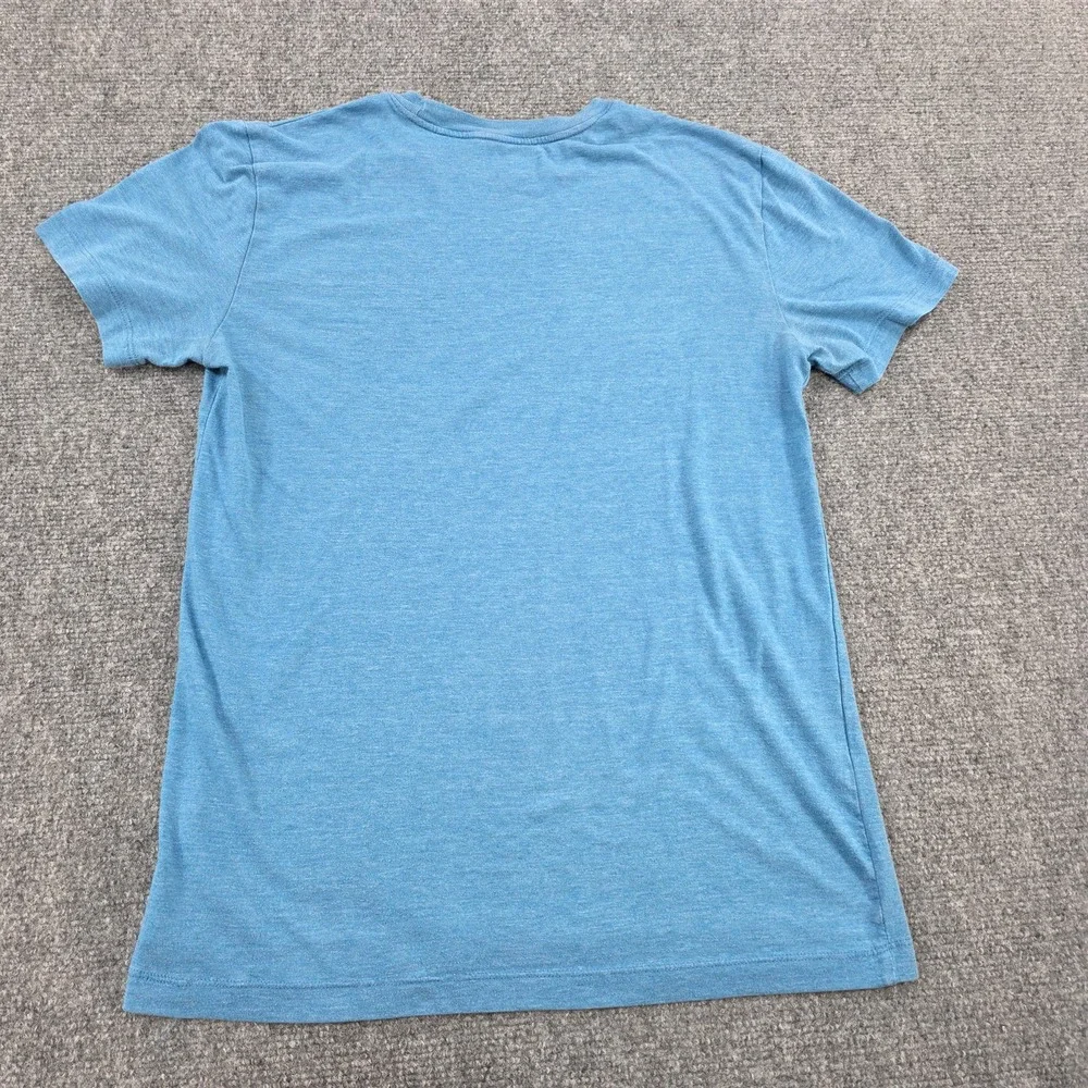 The‎ North Face Mens T Shirt Blue Short Sleeve Logo Graphic Tee Size Small